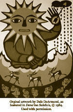 Original artwork by Dale DeArmond, used with permission by the Alaska Native Language Center