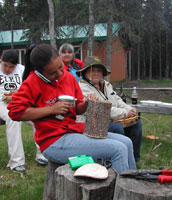 Original artwork by Dale DeArmond, used with permission by the Alaska Native Language Center